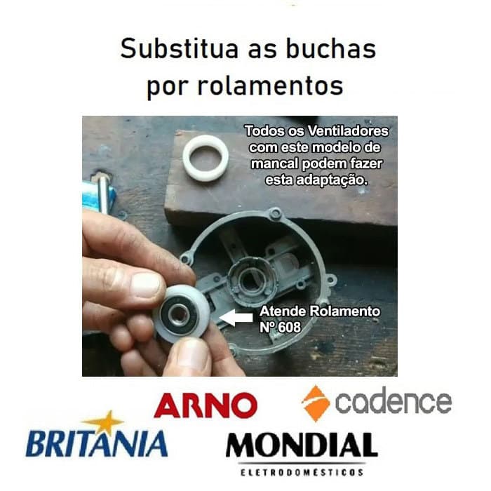 KIT com 30 CALÇOS 29mm para Rolamento 608