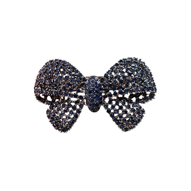High-End nó grampo de cabelo volta cabeça Hairpin meia gravata elegante feminino clipe plano diamante-cravejado primaver