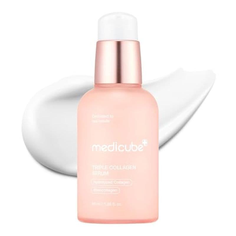 Medicube Triple Collagen serum 1.85 fl.oz-Nutrir A Pele Opaca Com Complexo Triplo De Colágeno-Um Soro Leve Niacinamida E