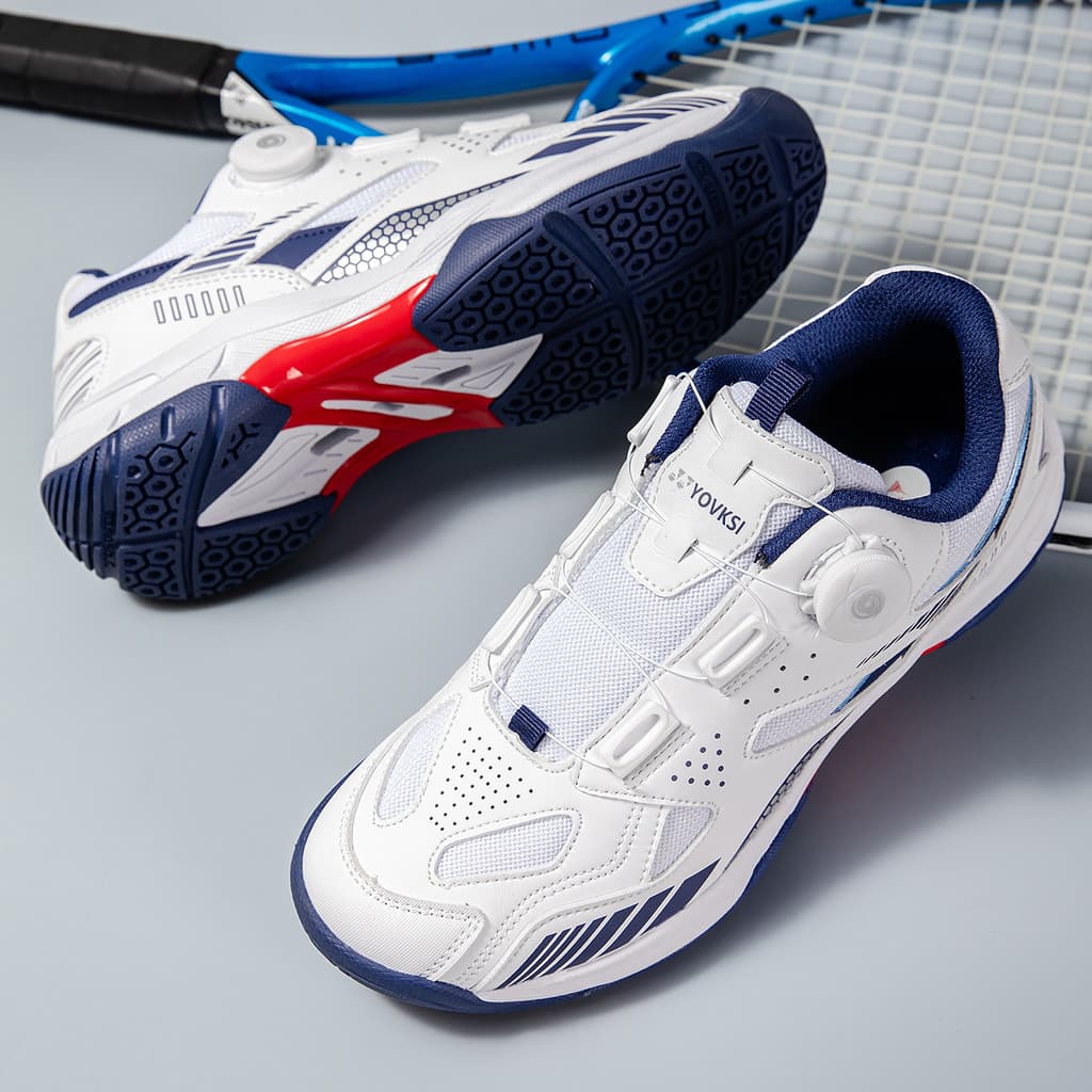Sabi sapatos de Badminton casal sapatos esportivos sola de tendão de carne antiderrapante treinamento leve fivela rotati
