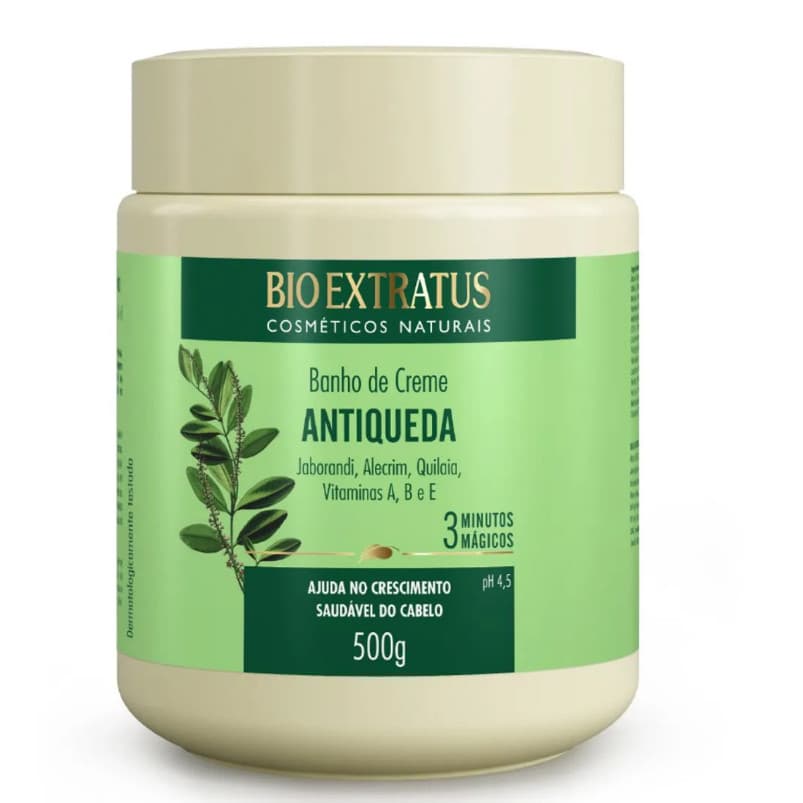 BIO EXTRATUS Banho de Creme Antiqueda Jaborandi 500 G (AJUDA NO CRESCIMENTO)