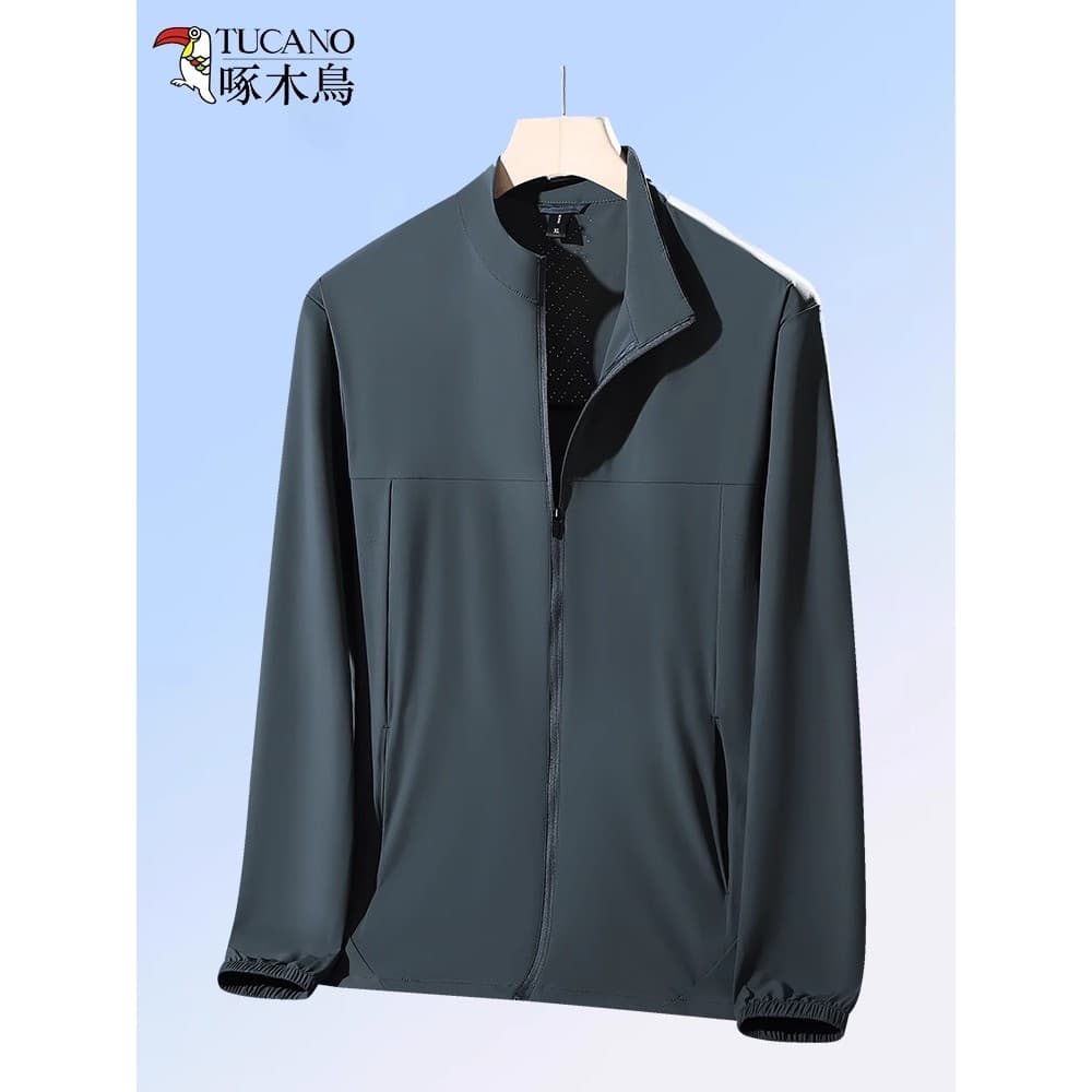 Woodpecker protetor solar roupas masculinas 2025 verão novo estilo à prova de ultravioleta gelo seda pesca ao ar livre r