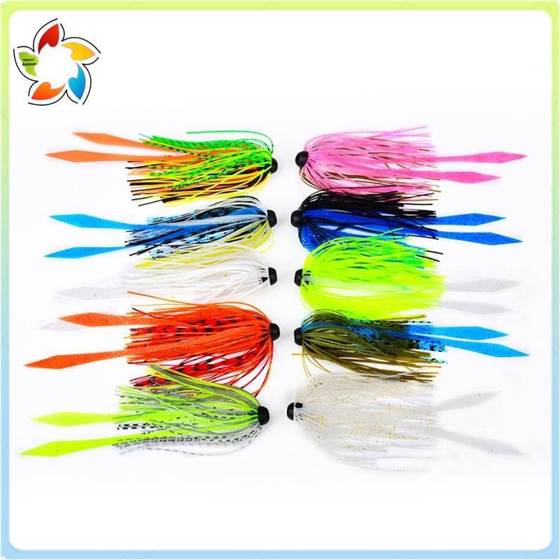 Acessórios Para Isca De Pesca , 10 Peças , Silicone , Spinnerbaits , Saias De Substituição , Buzzbaits , Gabarito , Fabr