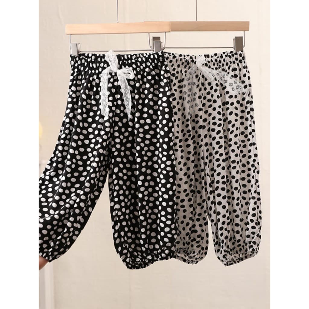 MiPink Frutas Crianças Verão Algodão Seda Impresso Bloomers Médio Grande Crianças Calças Mosquito Meninas Finas Calças D
