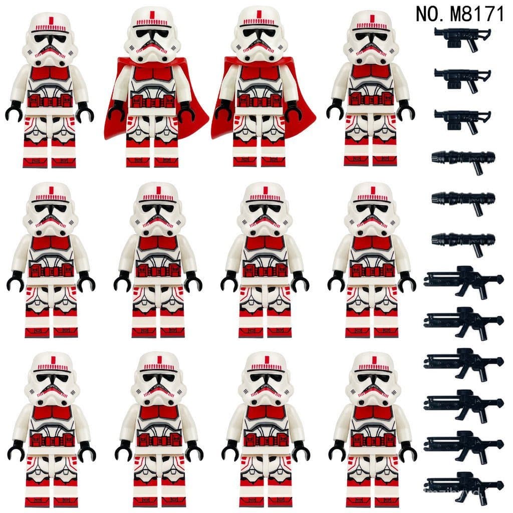 Minifigura de Clone Trooper da Série Star Wars, Brinquedos de Blocos de Montar de Partículas Pequenas