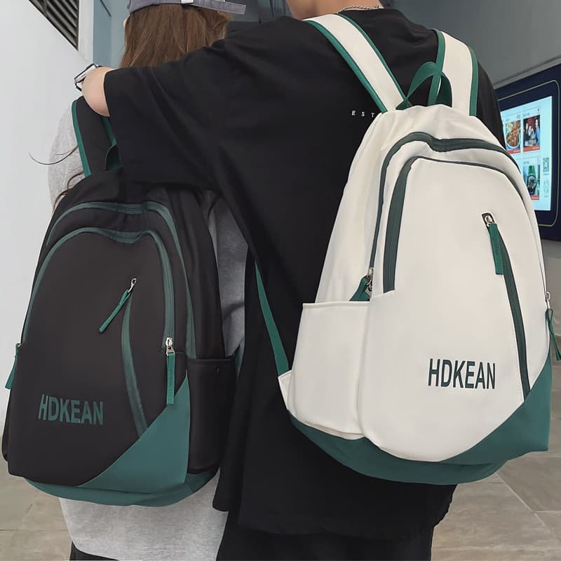 Mochila escolar meninos estudantes universitários simples All-Match grande capacidade estudantes do ensino médio mochila
