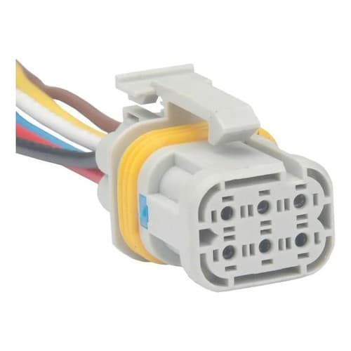 Conector Chicote Plug Lanterna Luz Traseiras Scania 6 Vias