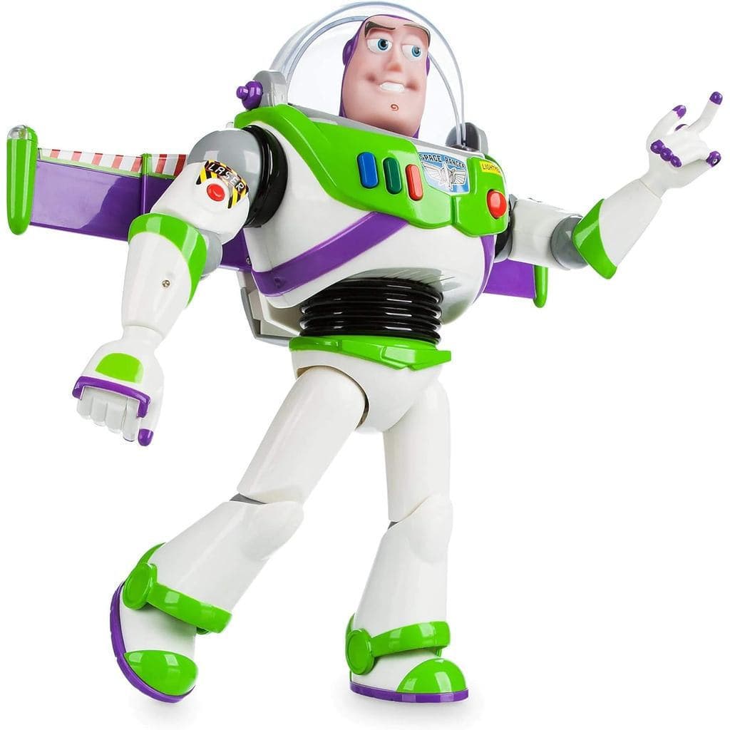 Figura interativa e falante do Buzz Lightyear da Disney Store Official Toy Story, com mais de 10 frases em inglês, pode