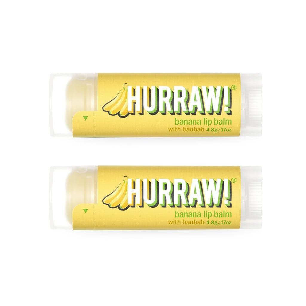 Viva! Bálsamo Labial de Banana, Pacote com 2: Orgânico, Certificado Vegano, Livre de Crueldade e Sem Glúten, Ingrediente