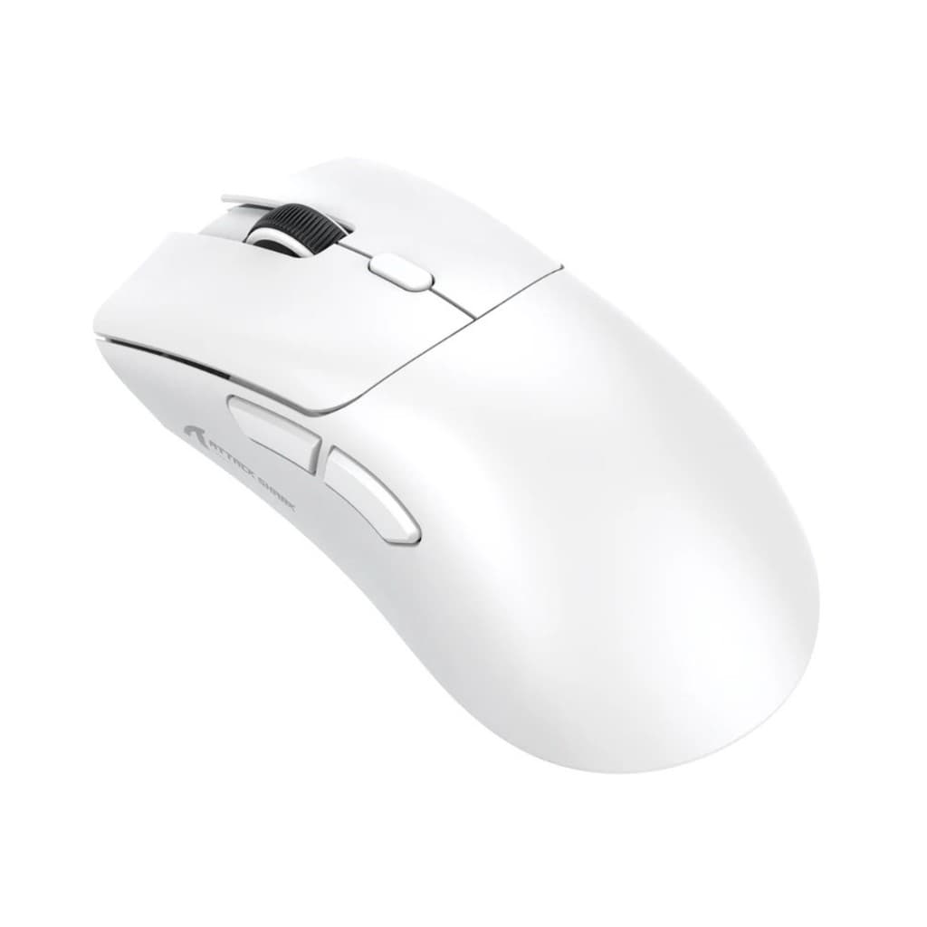 Mouse Gamer Attack Shark R1 Branco 18000 Dpi Usb Bluetooth