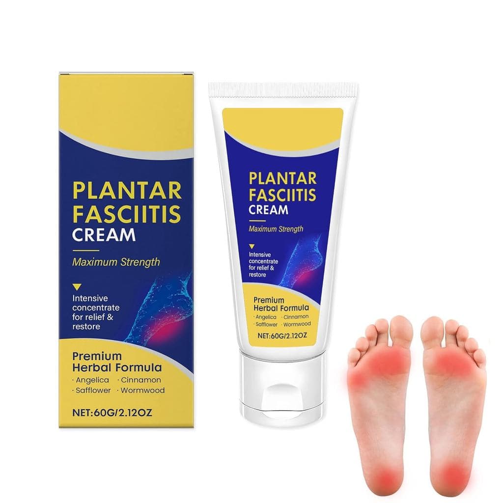 Creme para Fascite Plantar, Creme para Alívio da Fascite Plantar para Esporão do Calcanhar, Mãos, Joelhos e Pernas, Báls