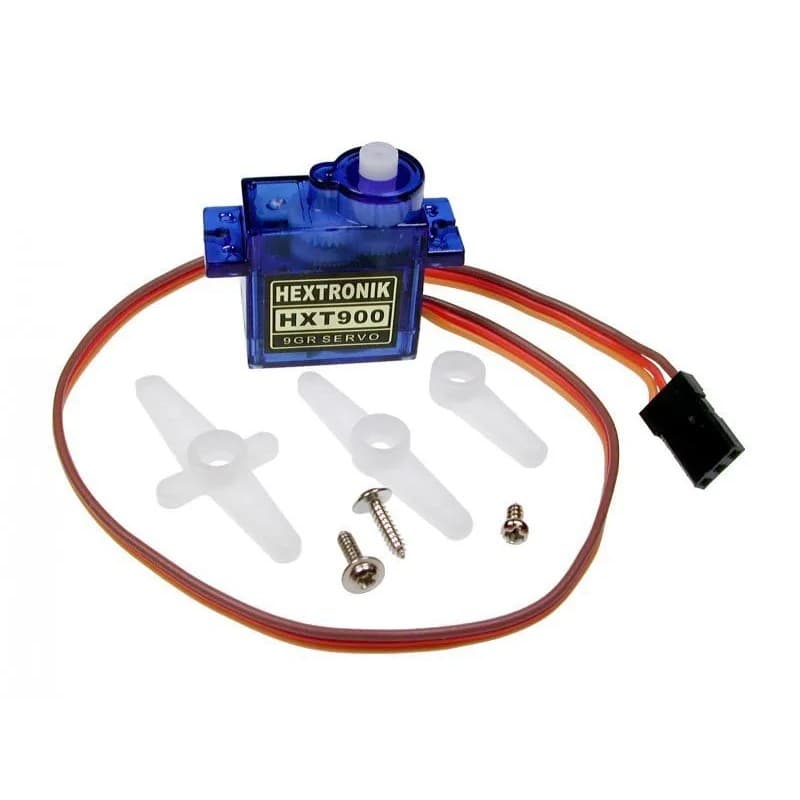 Micro Servo SG90 9g para Arduino e RC – Ângulo de 180°, Torque 1,6 kg.cm – Acompanha Braços e Parafusos