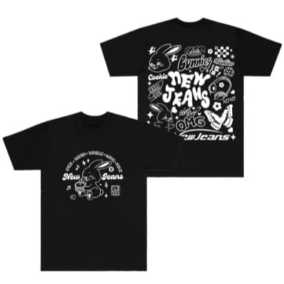 Camiseta Kpop New Jeans NJWMX Adulto/Infantil Lançamento Camiseta Em Algodao