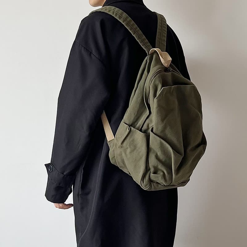 Mochila masculina estudante mochila lavada angustiado senhoras mochila grande capacidade japonês coreano Casual saco de