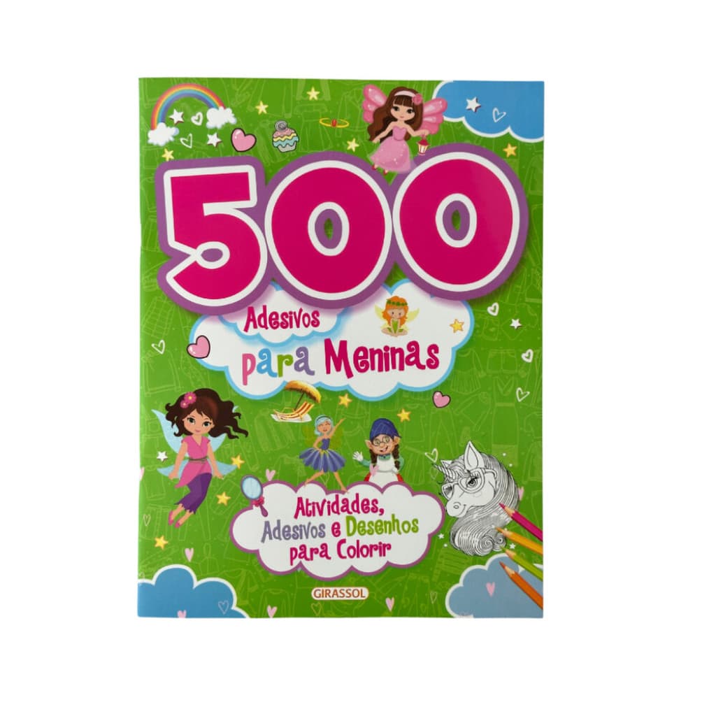 500 Adesivos para meninas - Verde