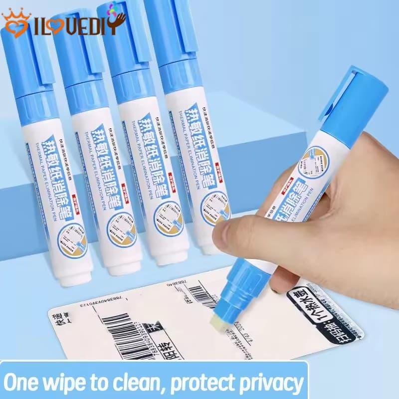 Caneta De Borracha Térmica Para Proteção De Privacidade | Apagar Instantâneo Compacto Recibos De Papel Térmico , Design