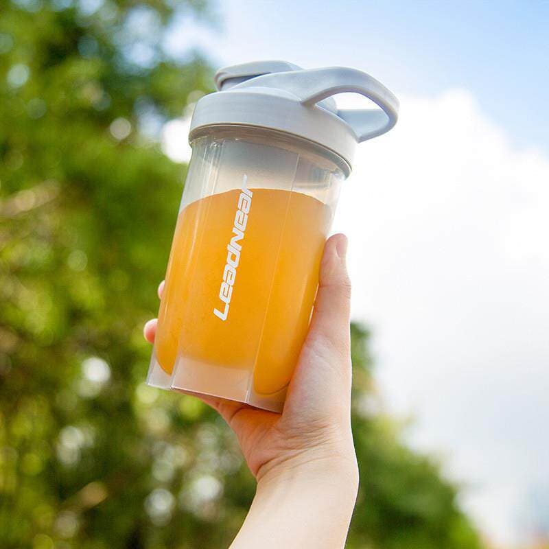 Proteína em pó dedicado shaker copo plástico shaker copo Fitness esportes copo de água Milkshake proteína em pó refeição