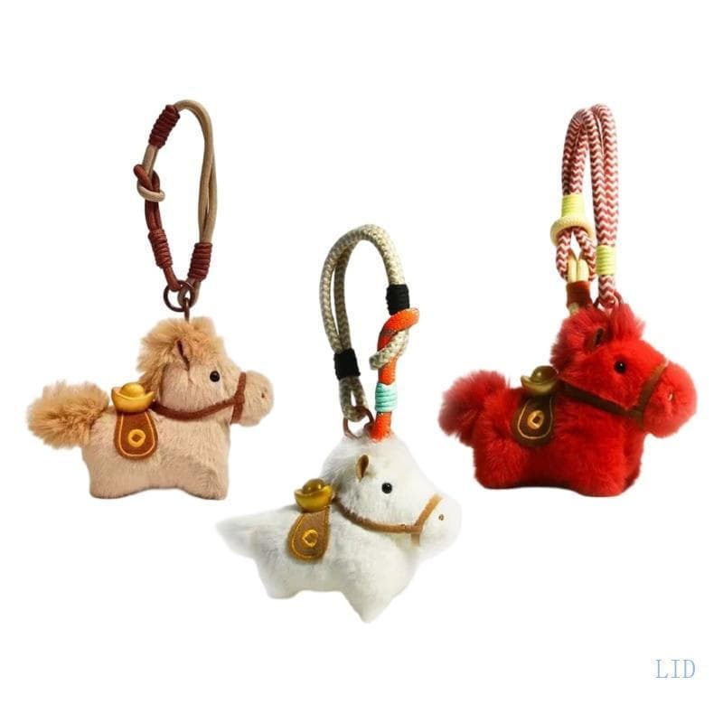 LIDU1 Elegante Chaveiro Pelúcia Paracord Acessório Bolsa Acessórios