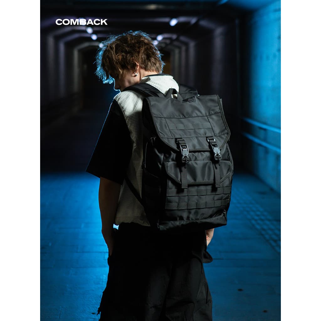 COMBACK Novo Estilo Masculino Nacional Na Moda Grande Capacidade FIDLOCK Fivela Magnética Mochila Estudante Universitári
