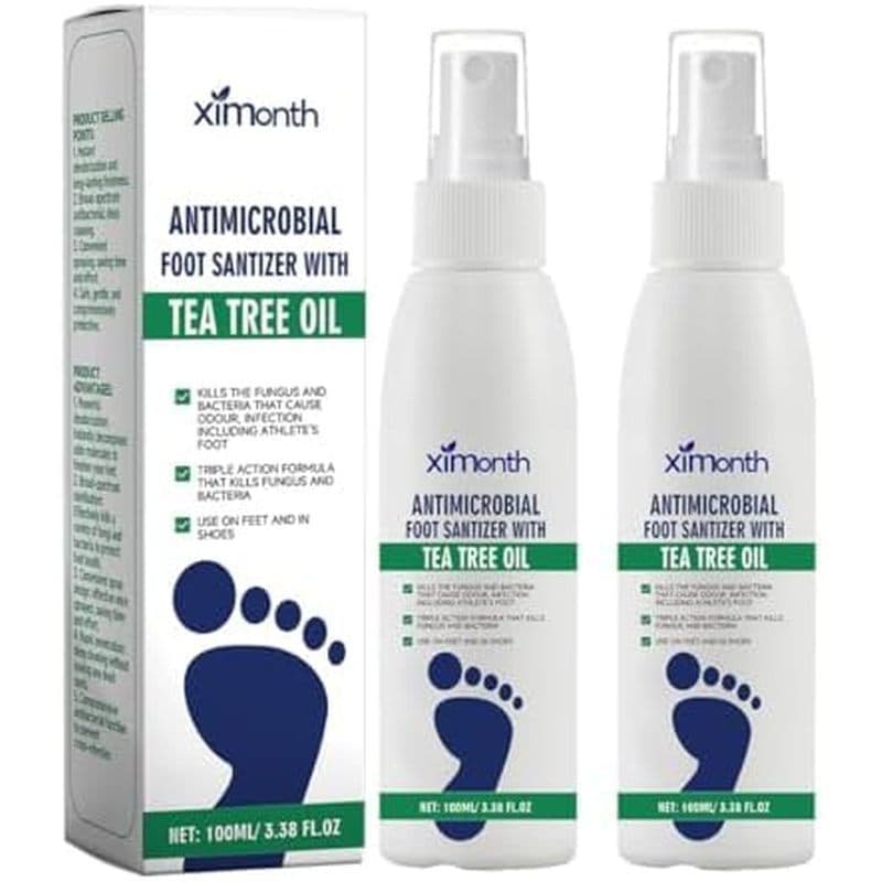 Spray Para Pés De 2 Peças Com Óleo De Tea Tree , Pé & amp ; Frescura De Sapatos , Secagem Rápida E Adequada Viagens (2 U