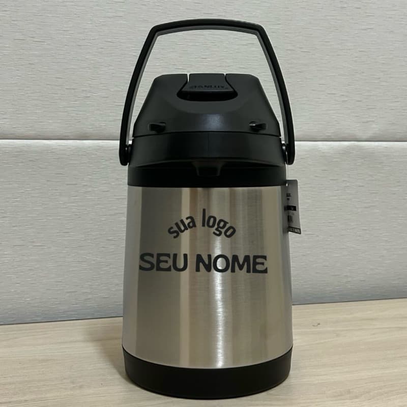 Garrafa Térmica Inox Personalizada – Nome/Logo | Alta Durabilidade