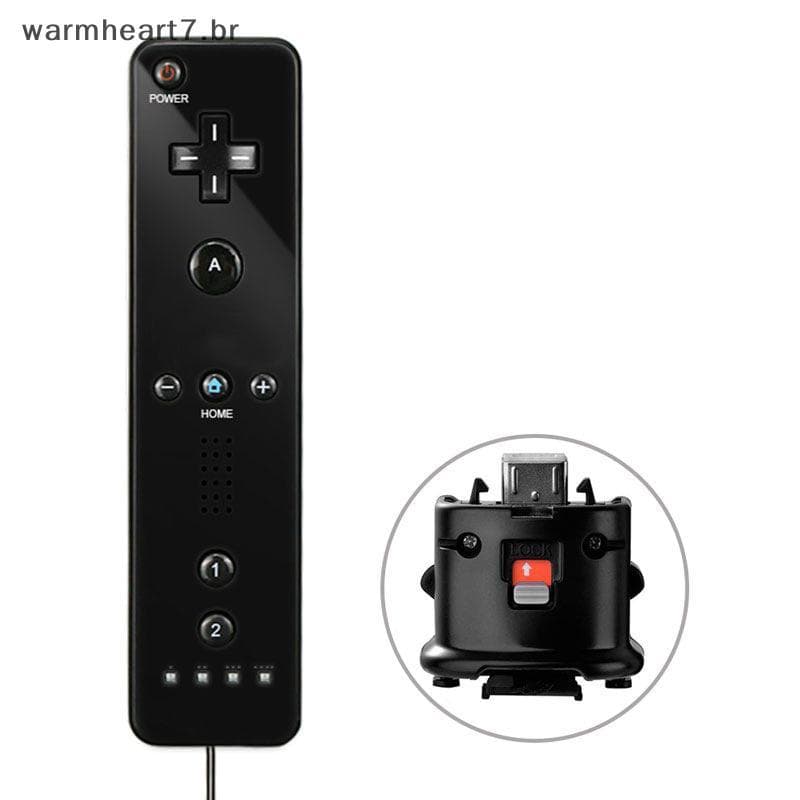 Quente Wii Game Controle Remoto Embutido Motion Plus Joysti Joypad Para Nintendo BR