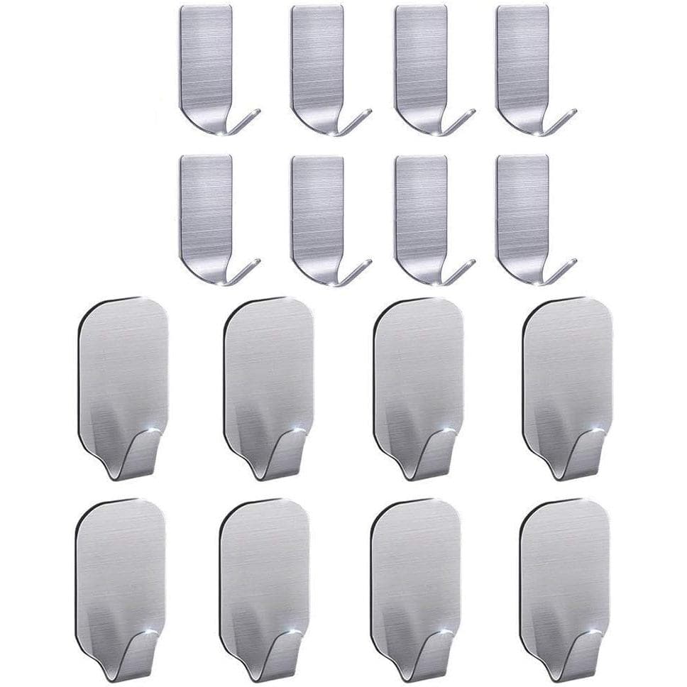 Ganchos Adesivos para Chapéus, Ganchos de Parede em Aço Inoxidável Resistente à Água, Ganchos Adesivos para Pendurar no