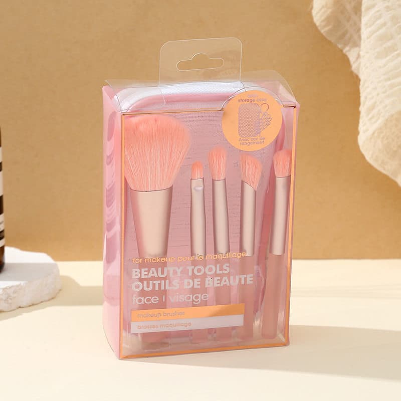 pincel maquiagem kit pincel maquiagem Venda quente transfronteiriça 5 Mini conjunto de pincéis de maquiagem macio conjun