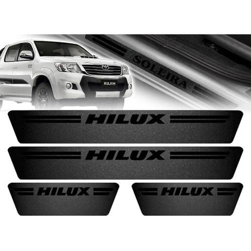 Soleira De Porta Toyota Hilux G2 Preto Universal Carro personalizado
