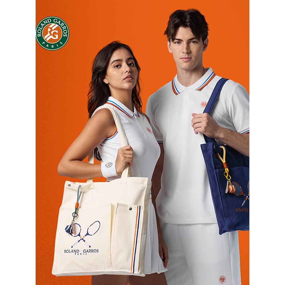 Roland Galos rede francesa bolsa de tênis esportiva bolsa de armazenamento de raquete de tênis mochila periférica bolsa