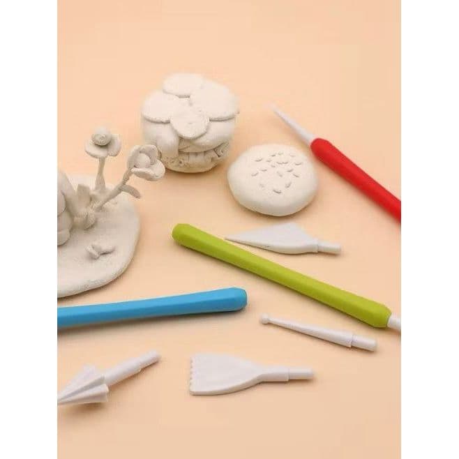 Kit 9 Estecas 18 Formatos Modelar E Esculpir Biscuit, Argila, Porcelana fria, Massa de Modelar, Artesanato, Confeitaria