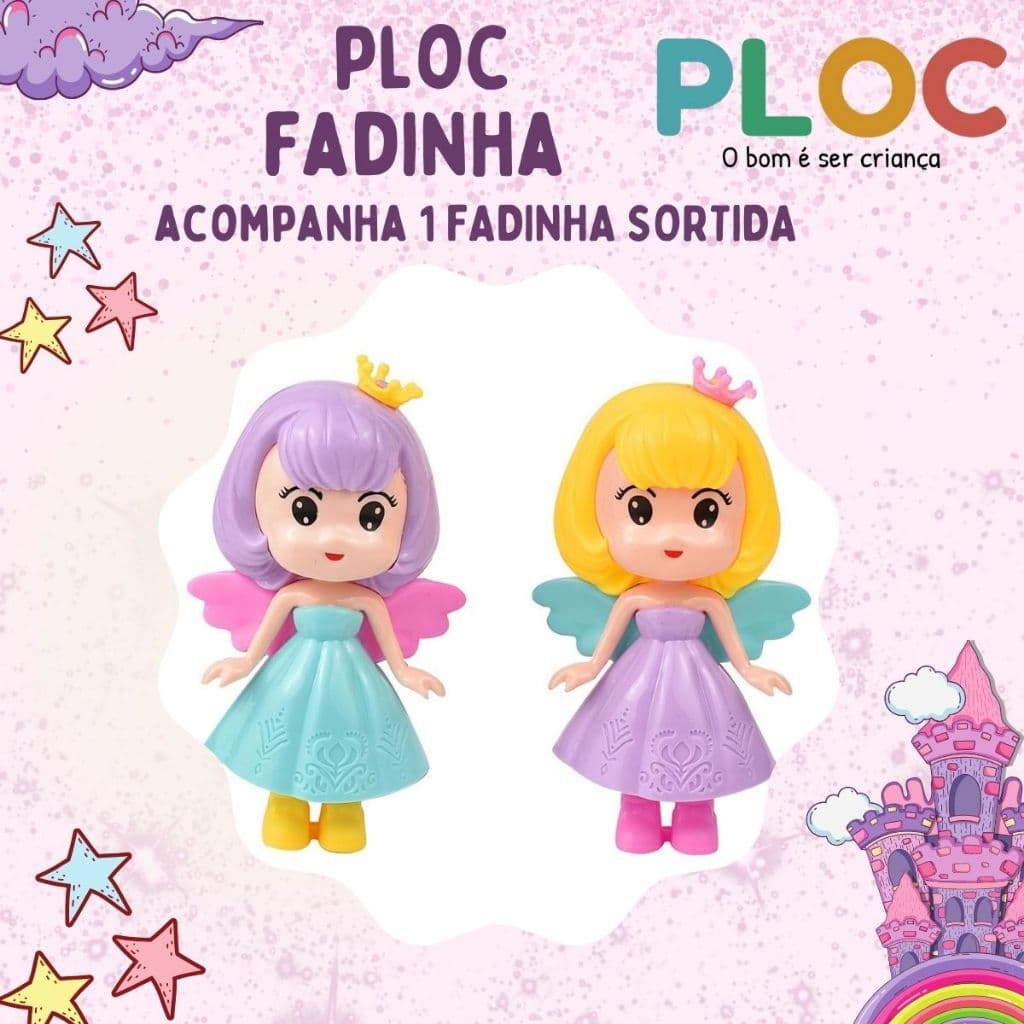 Kit Brinquedos Ploc: 1 FADINHA SORTIDA
