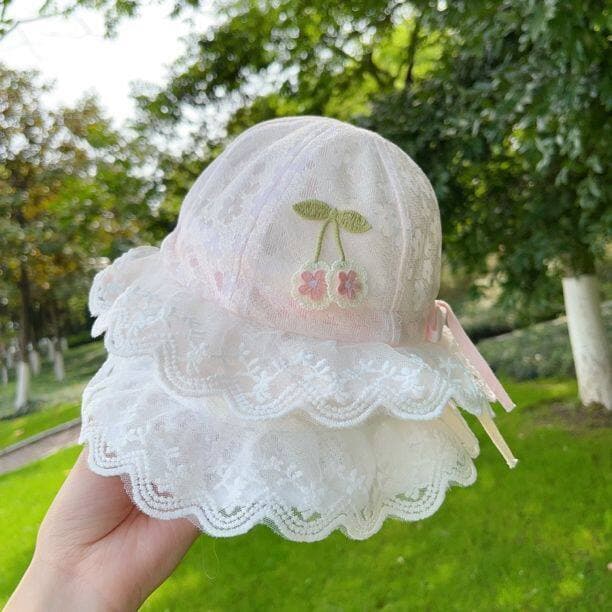 Chapéu de bebê verão fino balde chapéu bebê menina fresco bonito malha respirável versão coreana protetor solar chapéu d