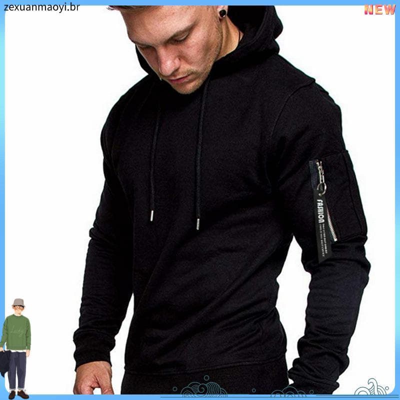 Moda Masculina Casual Manga Longa Camuflagem Pullover Hoodies