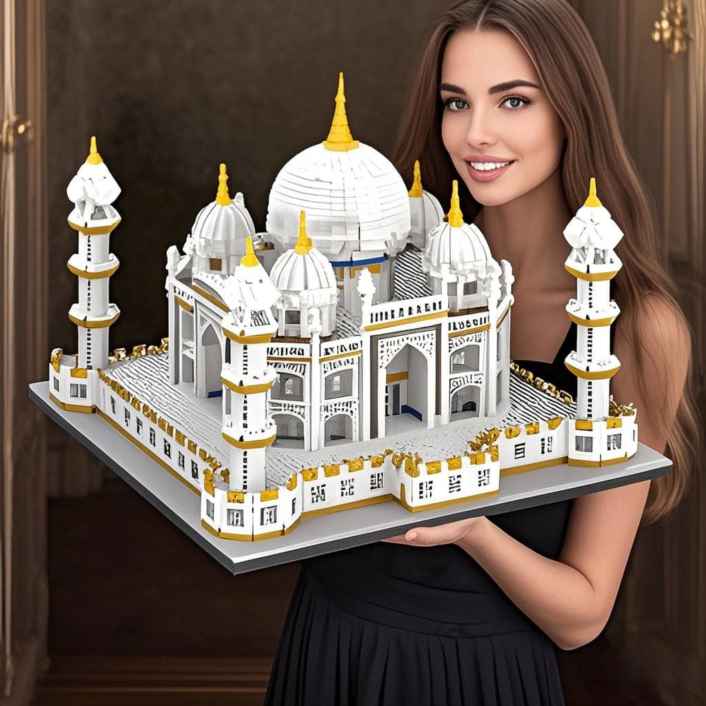 Castelo Taj Mahal Grande 4036 Blocos De ConstruçãO De MicropartíCulas Brinquedos DIY Para CriançAs