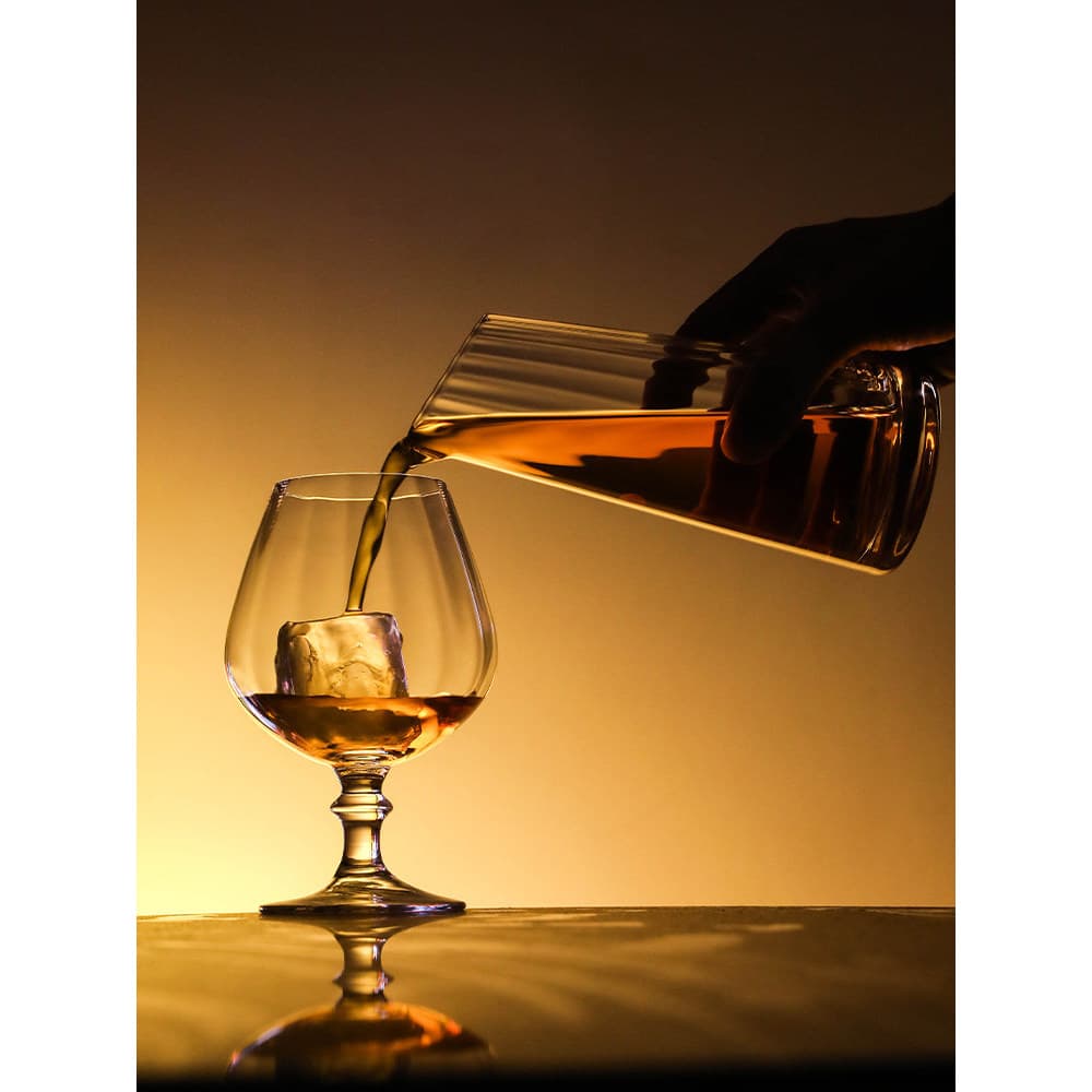 Vidro de cristal de alta qualidade Brandy copo de vinho de frutas de pernas curtas copo de vinho tinto artesanato copo d