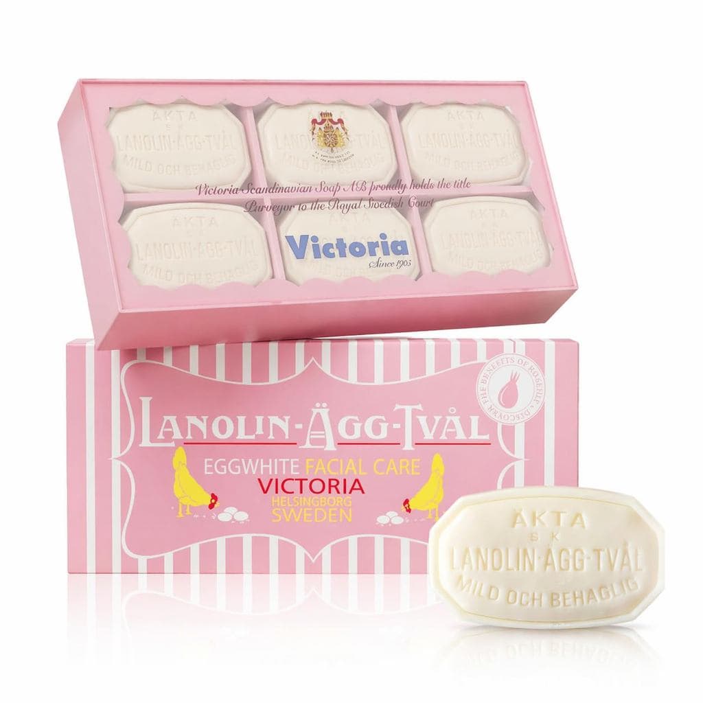 Conjunto de Presente de Sabonete Facial de Clara de Ovo Sueco VICTORIA, Limpador Profundo de Poros, Limpeza Suave e Hidr