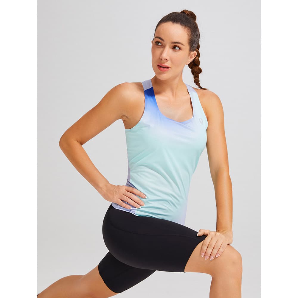 Cosleaf/cosleaf colete de Fitness feminino solto Casual respirável sem mangas roupas Yoga profissional correndo roupas d