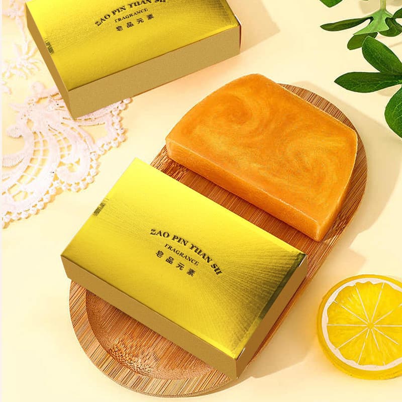 Elementos de sabão sabão ouro fragrância duradoura controle de óleo limpeza rosto lavagem banho nutritivo hidratante sab