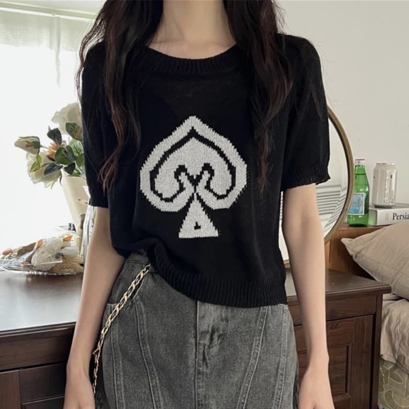 Puro desejo estilo pêssego coração Jacquard camisola de seda gelo feminino gordura MM tamanho grande verão Design fino n