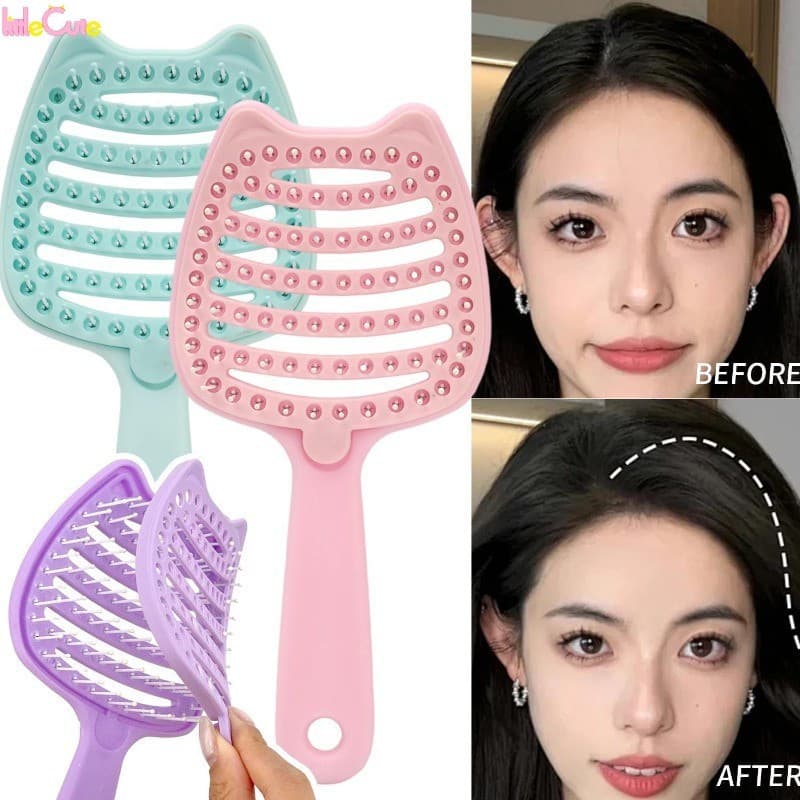Pente De Cabelo Volumizador Removível-Formato De Raiz Fixo Multifuncional Massagem Ultraleve E Confortável-Ferramentas P