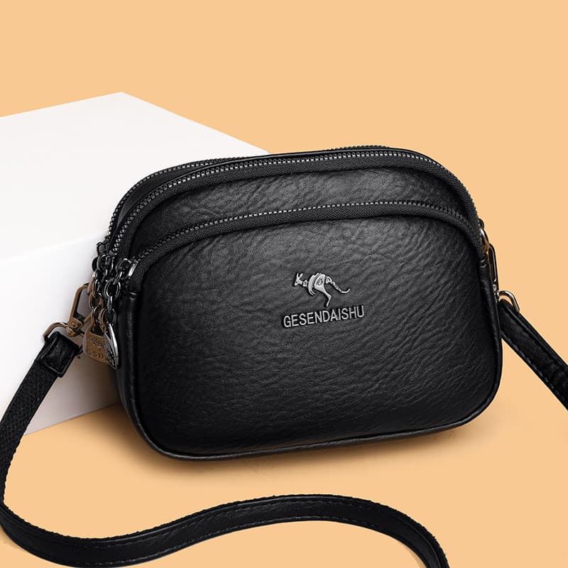 Bolsa feminina bolsa mãe bolsa pequena bolsa de ombro de couro genuíno 2025 novo estilo All-Match bolsa mensageiro bolsa