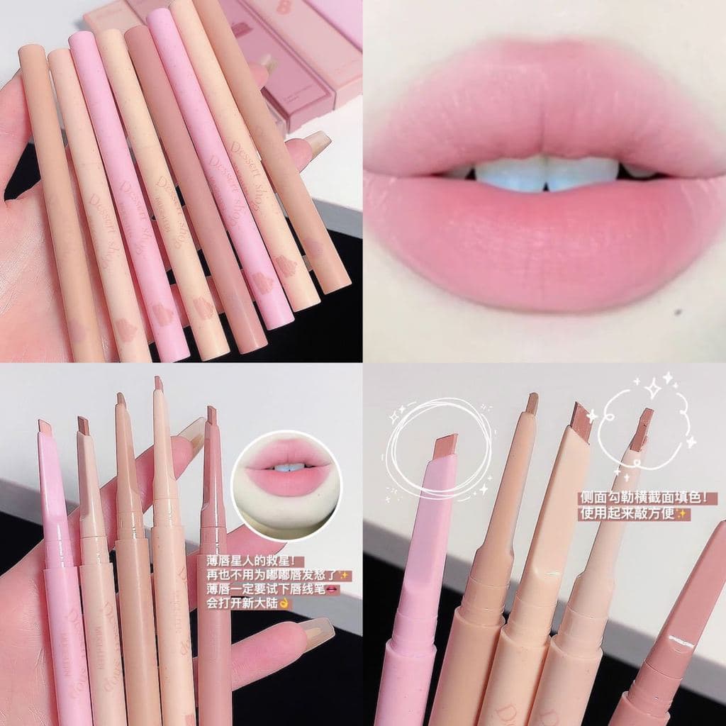 MUGE LEEN Sobremesa Lip Liner Rotativo Automático À Prova D 'Água de Longa Duração Não Desbotamento Contorno Batom Canet