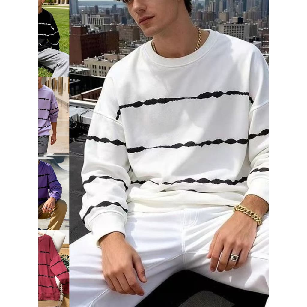 Camiseta Masculina De Manga Curta Moletom Com Gola Redonda Simples Casual Comprida Camisa De Fundo