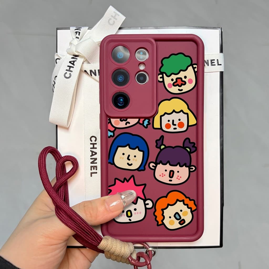 【6 Cores Sofisticadas】Capinha Samsung S26 Ultra TPU Anti Impacto Cute Proteção de Câmera S25 S24 A56 A55 A35 A25 #092