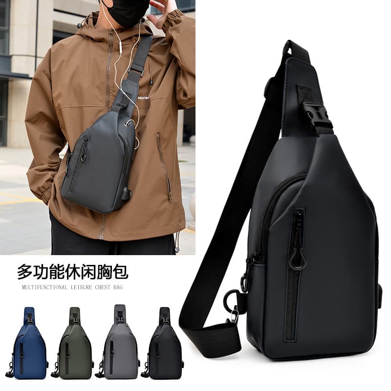Masculino Casual masculino esportes saco de peito feminino grande capacidade estudante bolsa de ombro versão coreana sim
