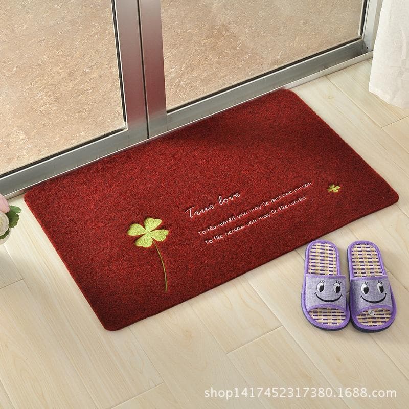 Tapete de chão trevo de quatro folhas Hotel varanda quarto sala de estar casa banheiro absorvente tapete Anti @