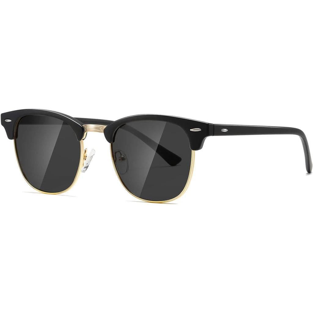Óculos de Sol Polarizados Sem Aro AEVOGUE para Homens e Mulheres, Óculos de Sol Retro UV400 para Condução e Atividades a