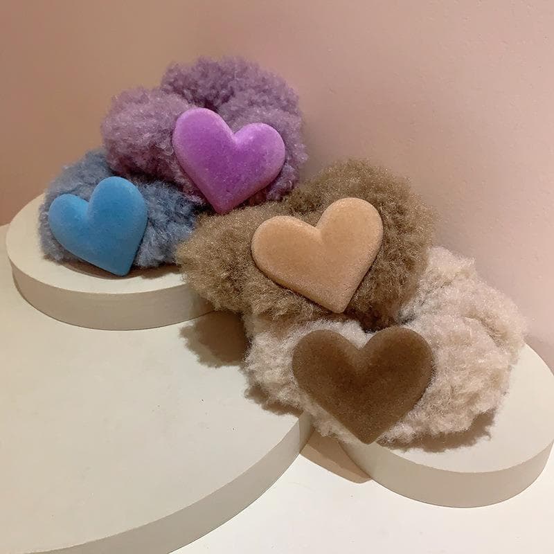 Café quente cocar de pelúcia corda de cabelo feminino high-End sentir sem costura não machucar anel de cabelo alta elást