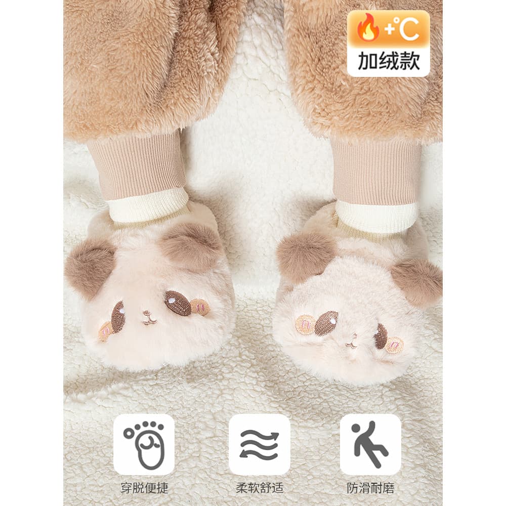 Sapatos de bebê bebê 0-1 anos de idade forro de lã de inverno engrossado sola macia antiderrapante capa de pé manter que